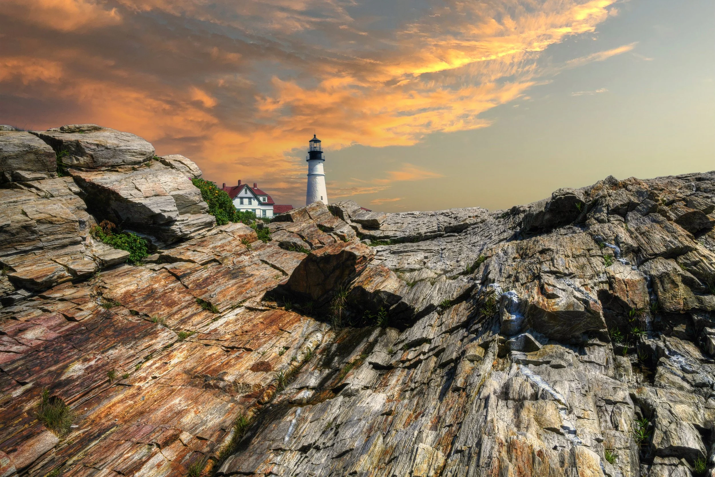 Beacon Beyond the Rocks (Maine)