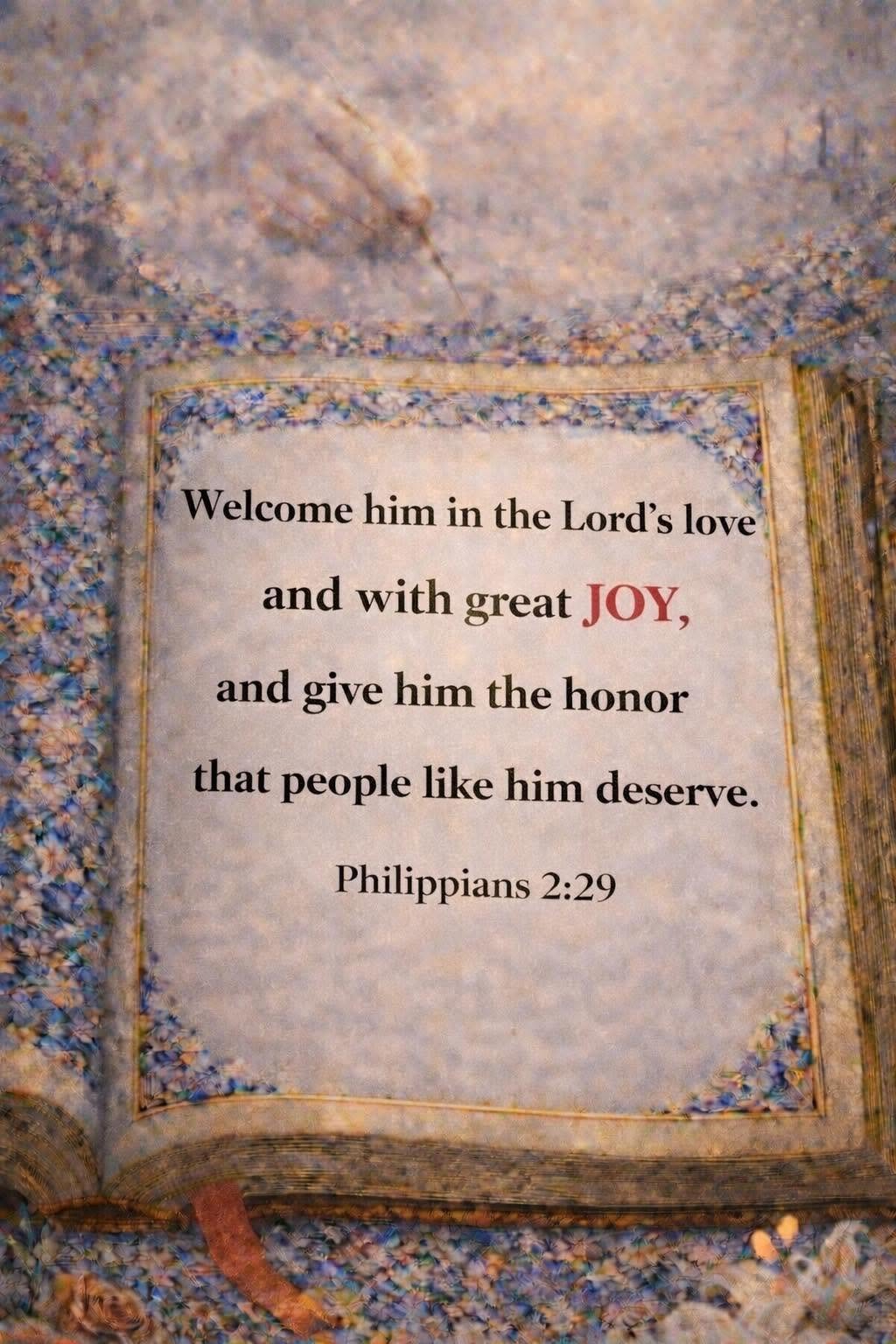 Honored in Joy