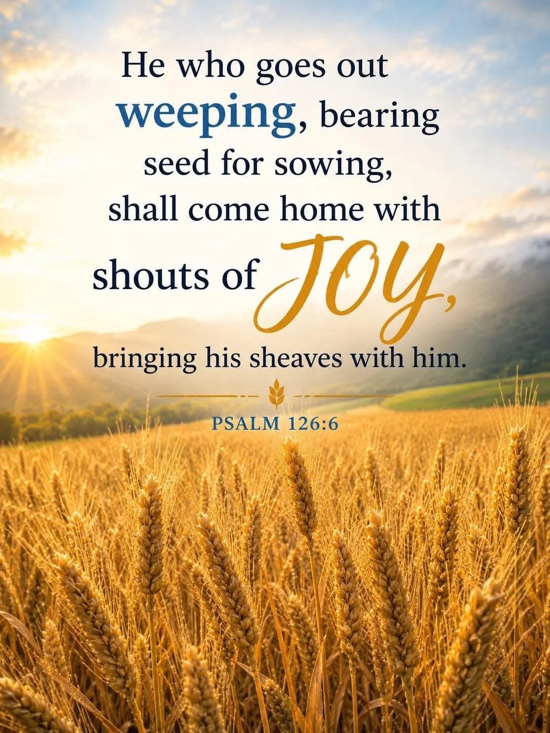 God is still Weaving Joy