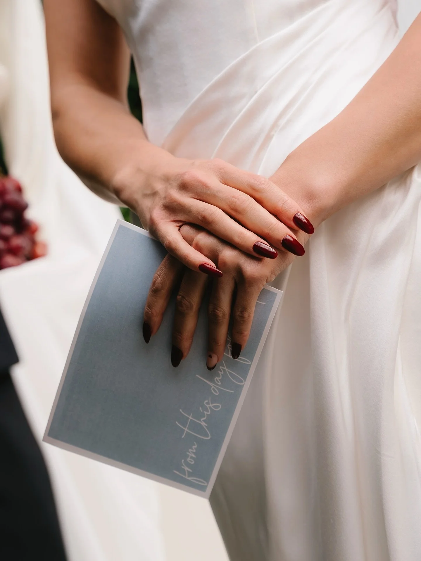 A little something extra from me to you &mdash; I&rsquo;ll print and mount your vows onto sleek, modern card so you&rsquo;ve got a keepsake worthy of the promises you made 💌

Photography: @ayshandhamish