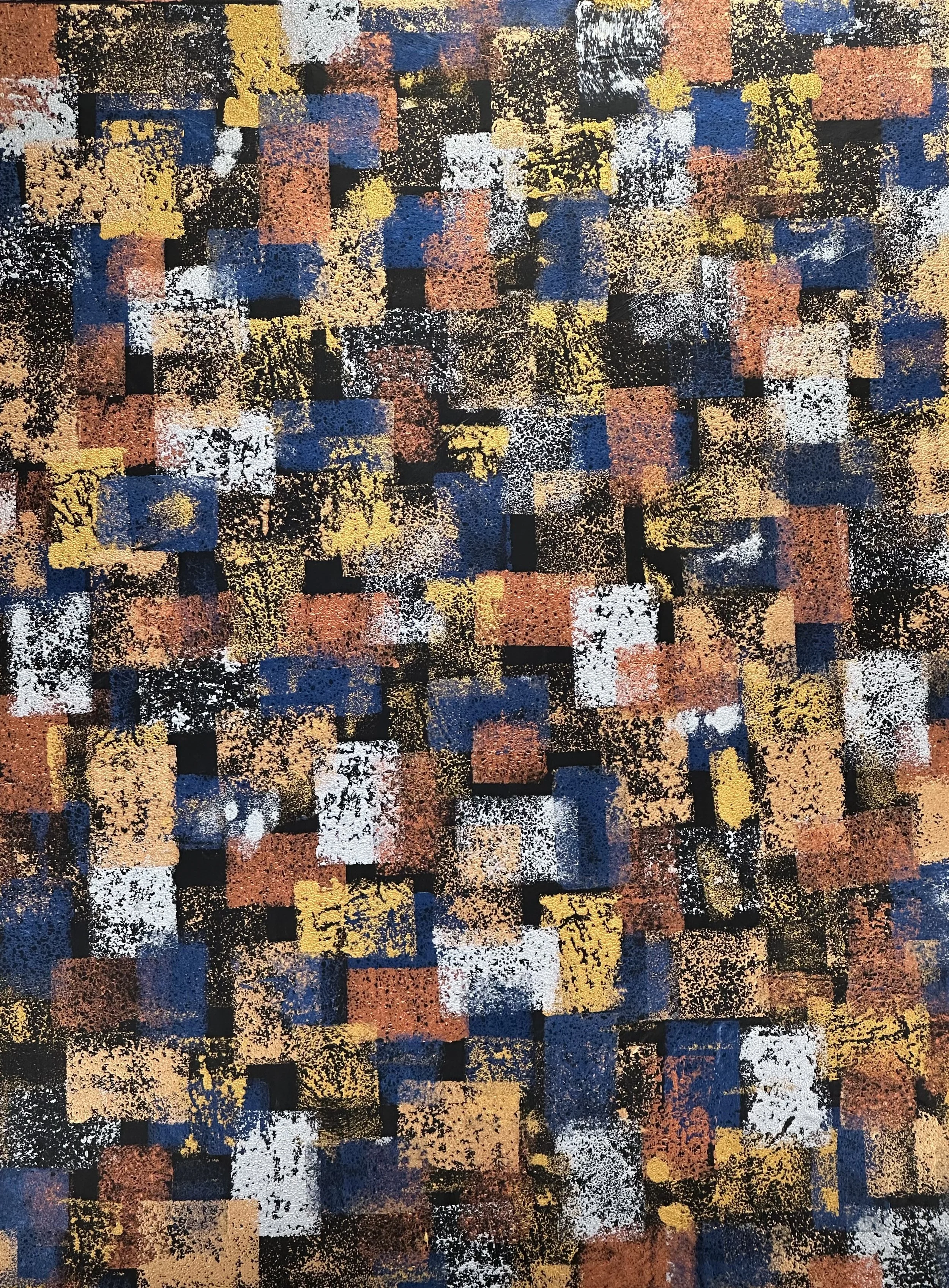 Patches 1 - 48x36 - Acrylic - MARKS! Exhibition