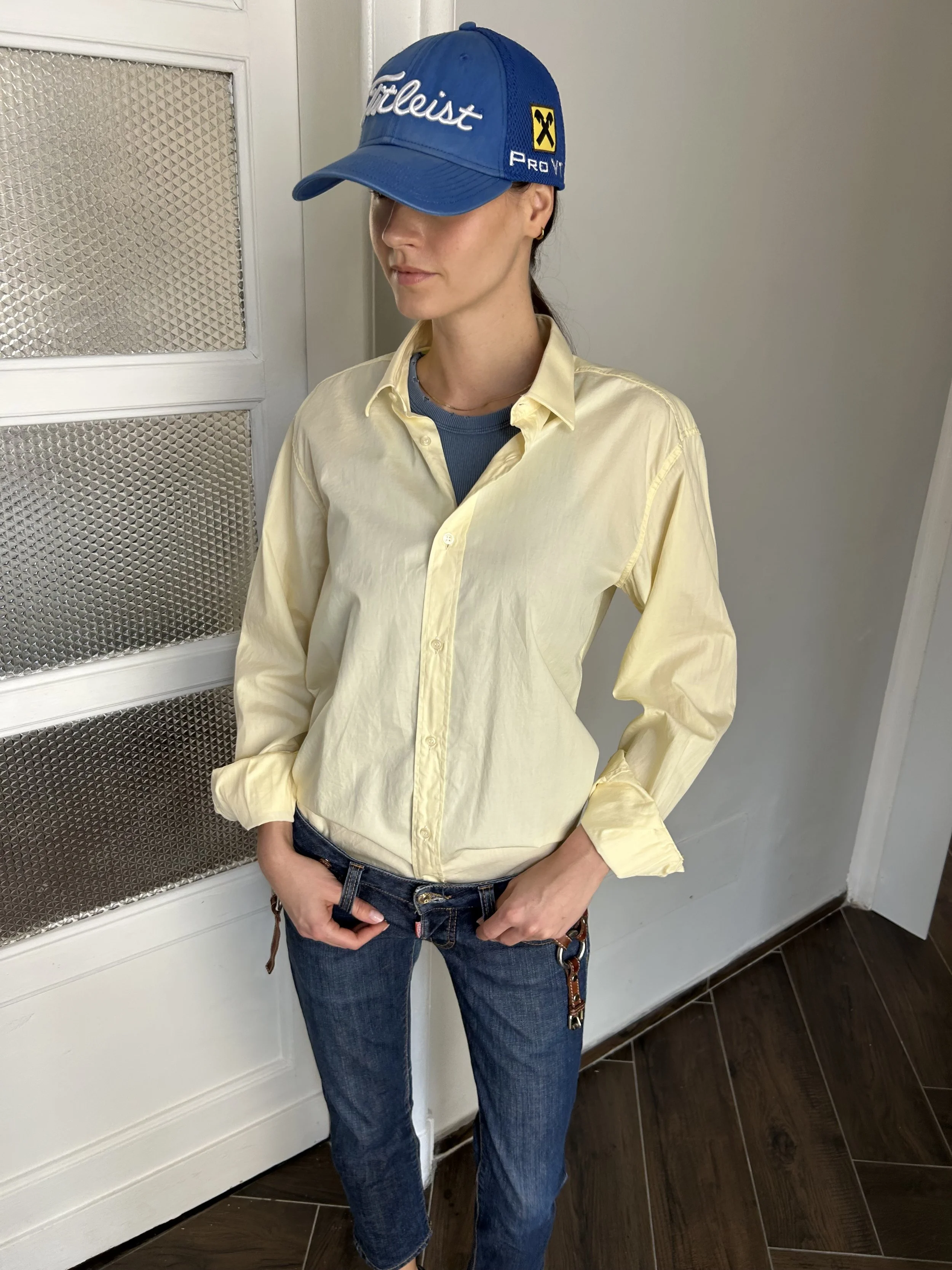 COTTON SHIRT IN BUTTER