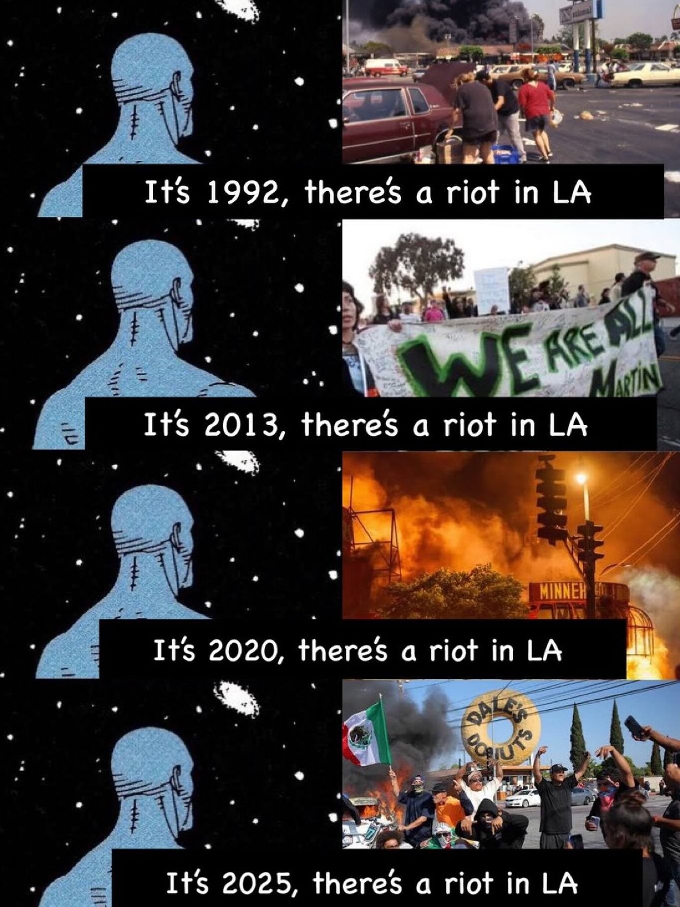 LA&rsquo;s official city anthem is just sirens and smoke.
