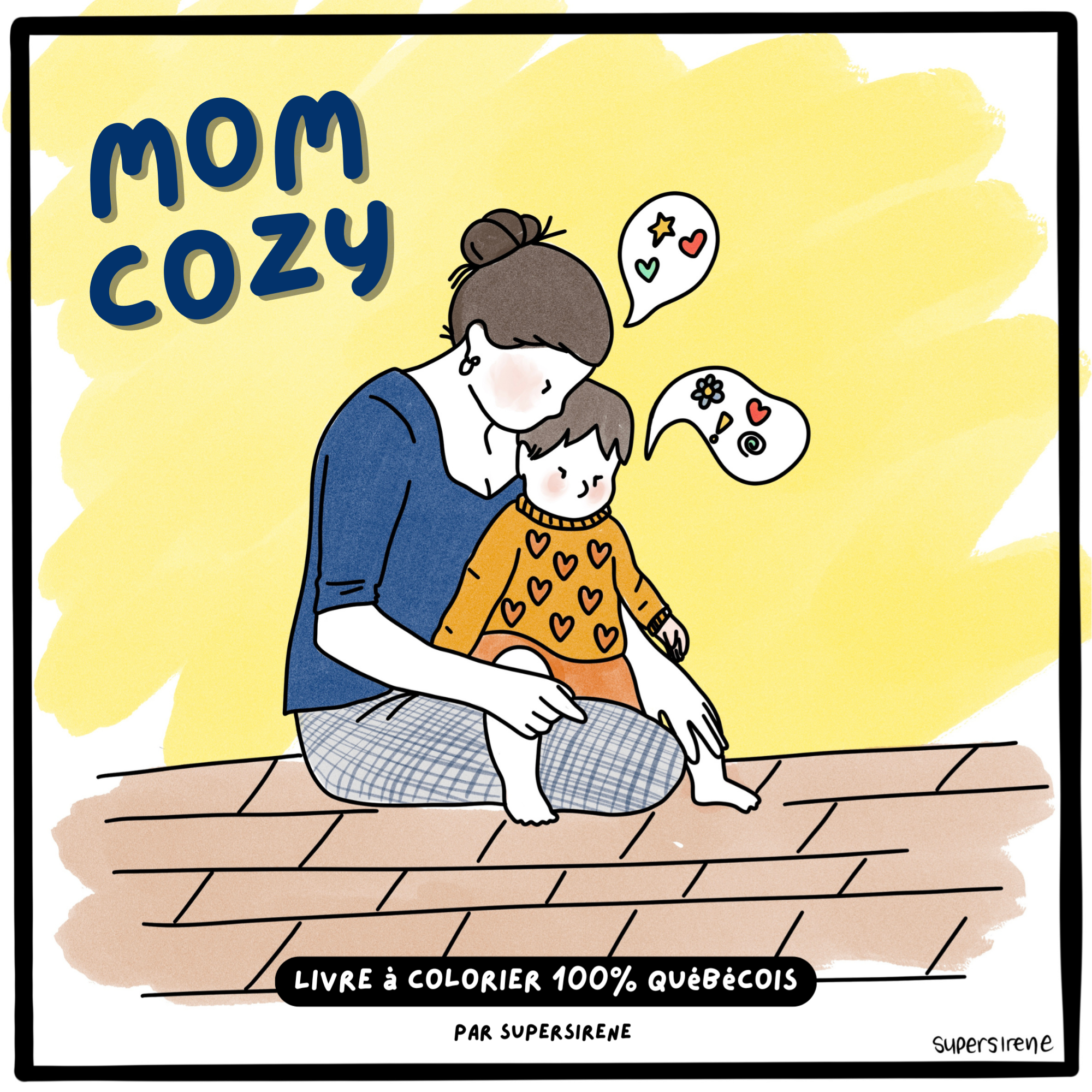 Livre à colorier mom cozy