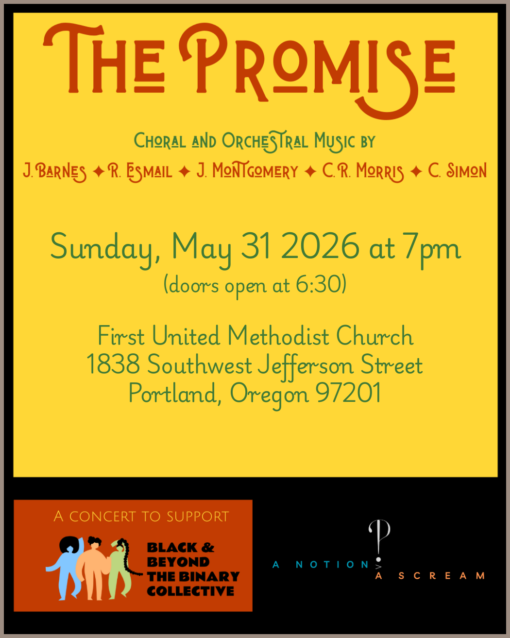 The Promise event poster