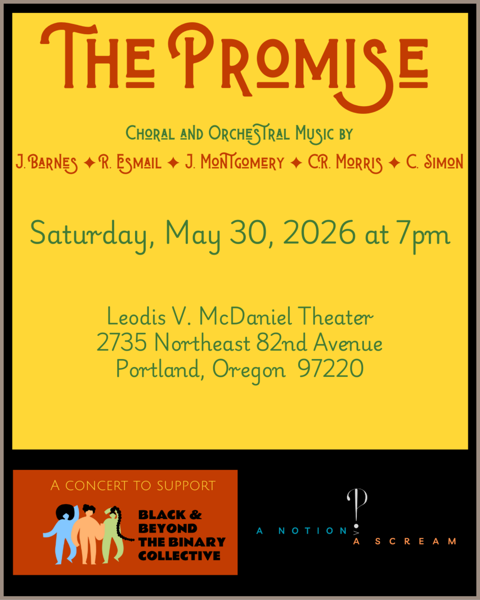 The Promise event poster