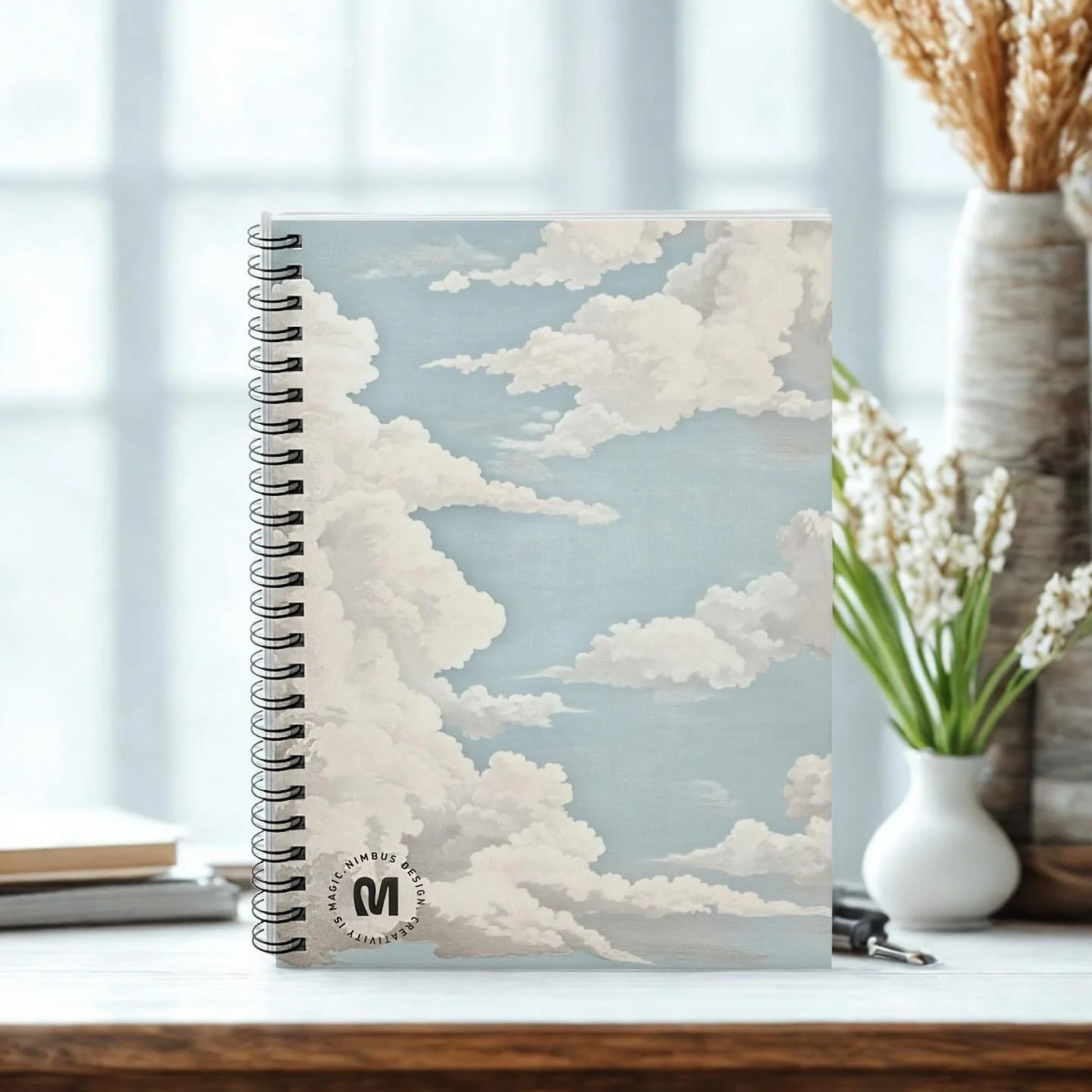 ☁️ Cloud Design Notebook

✨ Let your ideas flow among the clouds.
This notebook was designed to accompany you in your moments of inspiration&mdash;whether you&rsquo;re jotting down your dreams, your goals, or simply letting your imagination run wild.