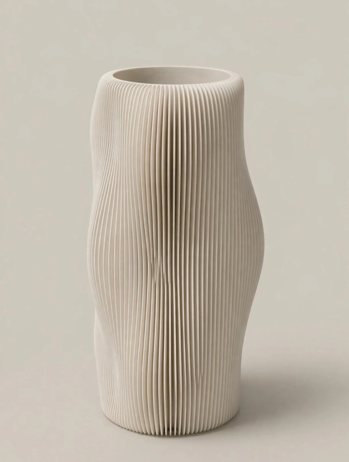 Minimalist, textured, and timeless. This ivory vase brings understated elegance to any corner, with a sculptural, grooved shape crafted from plant-based materials, bioplastic, and wood fiber.

👉 Discover the full selection in the LINK IN OUR BIO.

#