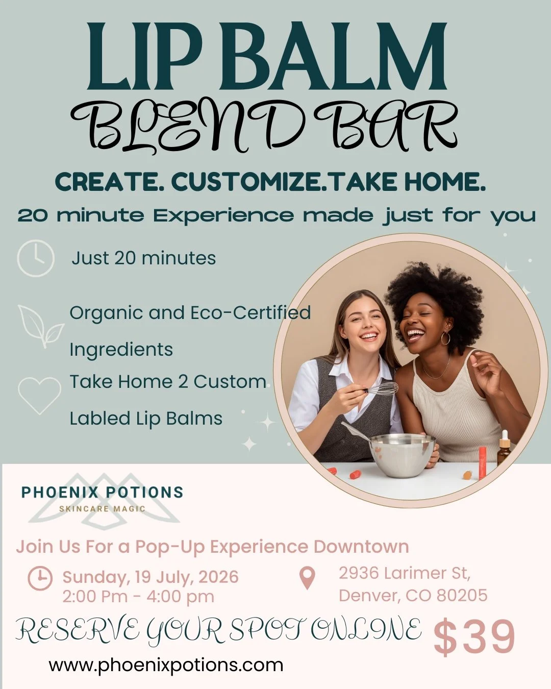 Lip Balm Blend Bar POP-UP  7/19/2026