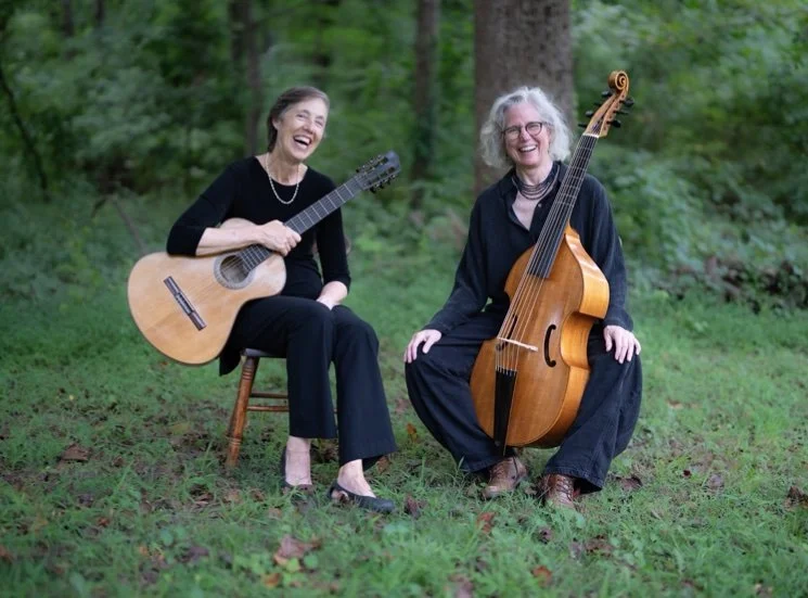 Ginger Hildebrand and Carolyn Surrick at the Barn House – October 10