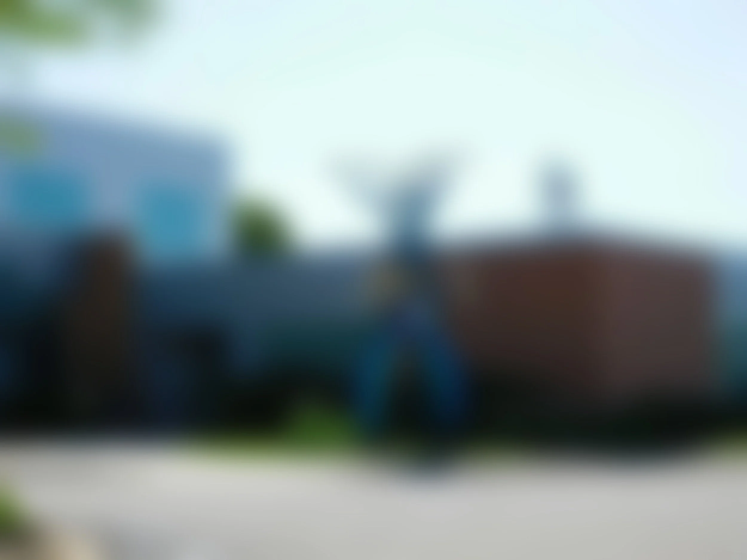 The image is blurry, making it difficult to identify specific objects or details.