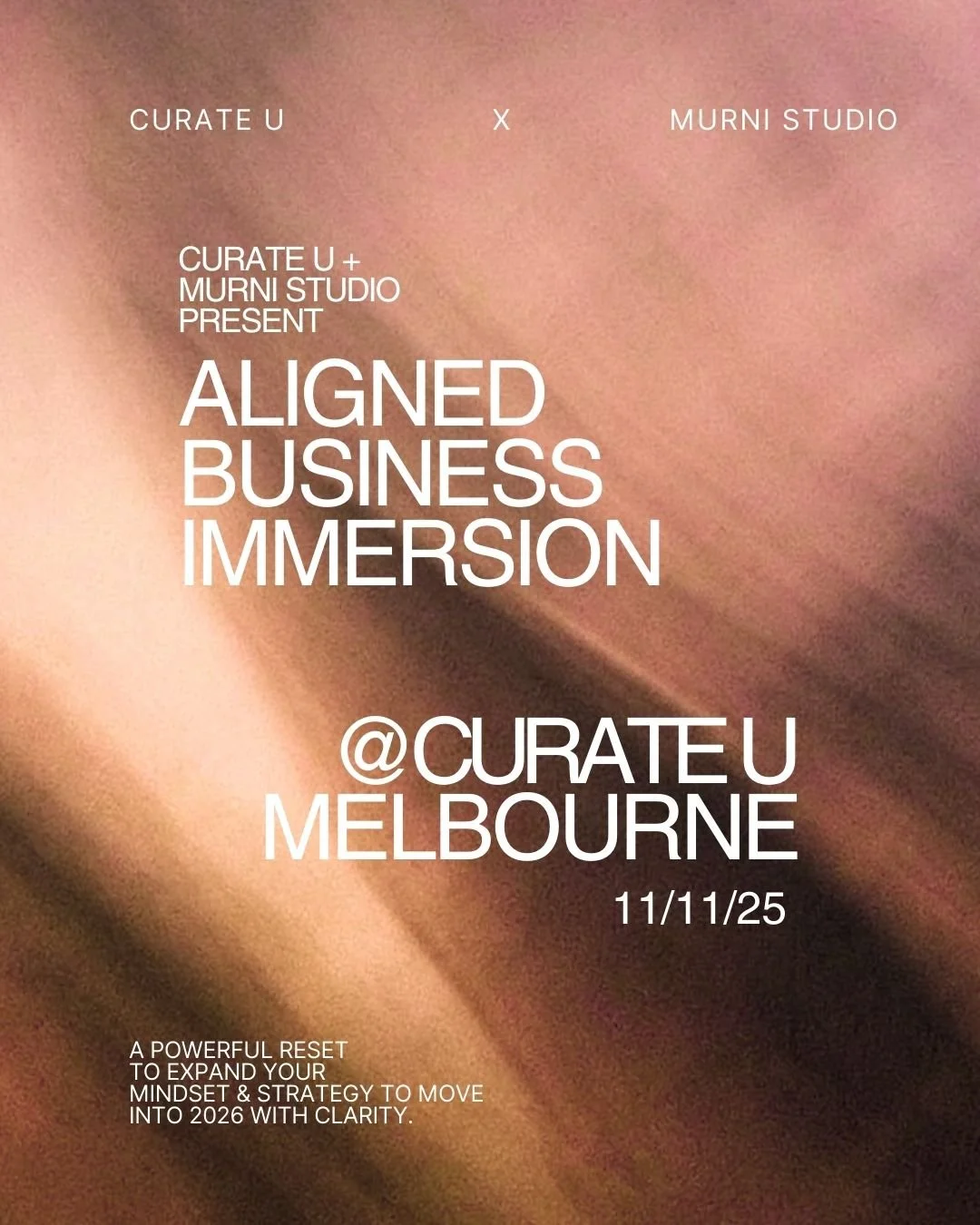 Aligned Business Immersion (Murni Studio X Curate U)