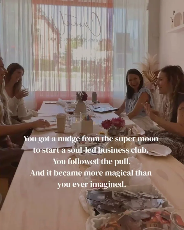 Sometimes it doesn&rsquo;t start with a strategy.
It starts with a feeling.
A nudge you can&rsquo;t ignore. 🌙

Under the super moon, I followed an intuitive pull to create a space for women in business to build from their soul. 
To connect and co-cr