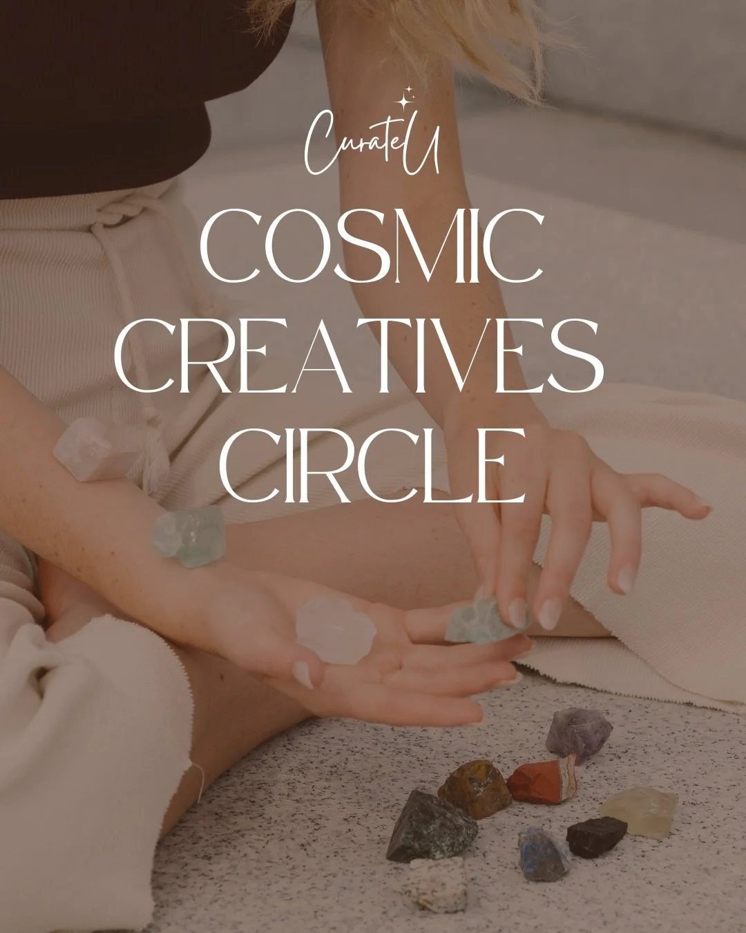 ✨ Cosmic Creatives Circle ✨

A sacred weekly gathering for spiritual girls (or the curious ones) to connect, create and experience cosmic modalities.

Meditation + Journalling + Collaging + Spiritual Practices

Weekly Themes and A Crystal Gift.

6th 