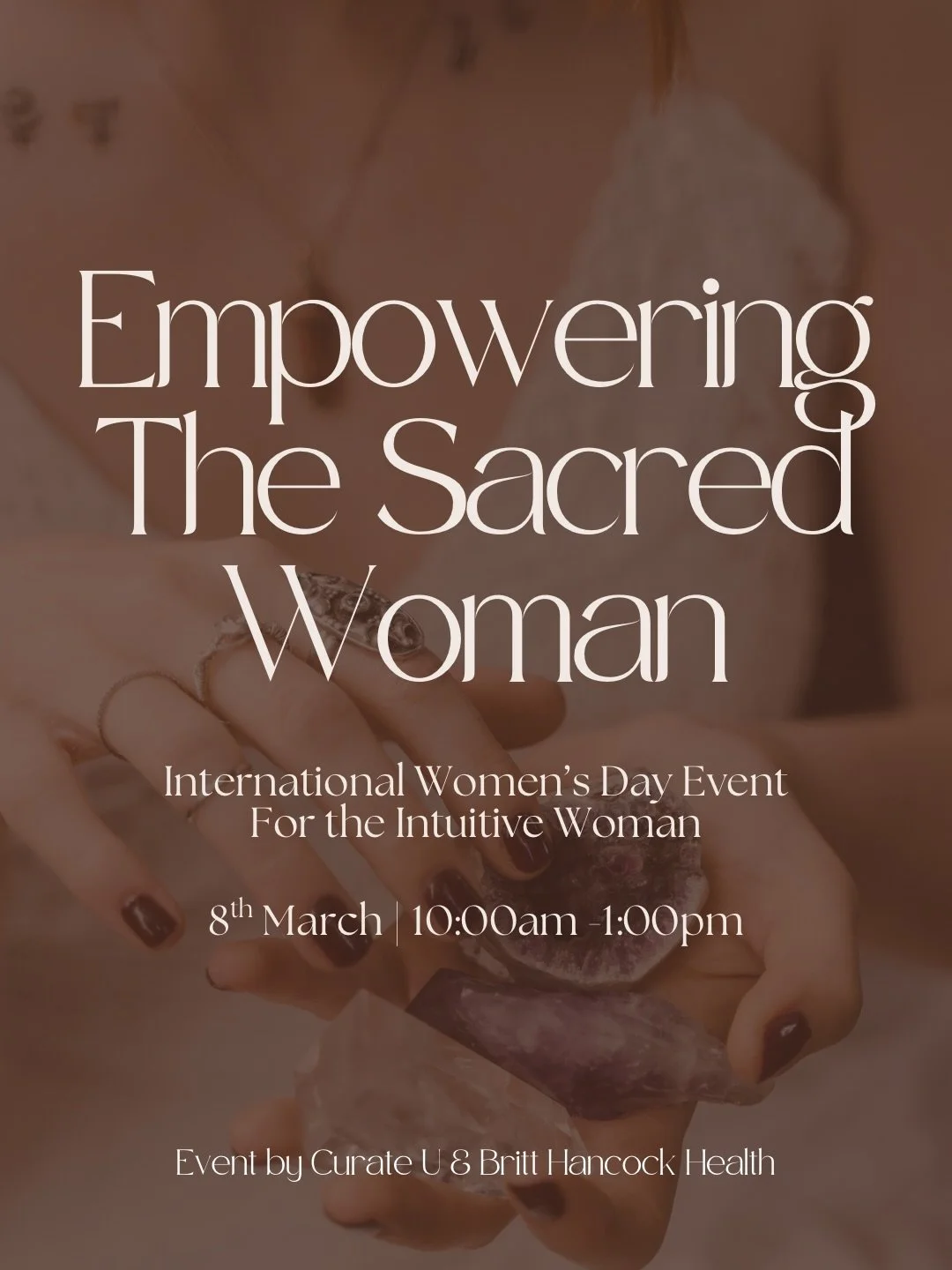 This day has been curate for you&hellip; for feminine expansion&hellip;to embody your sacred woman within.🌹

On International Women&rsquo;s Day, join @curateu_  and @britthancockhealth for a deeply immersive journey of intuitive embodiment, creative
