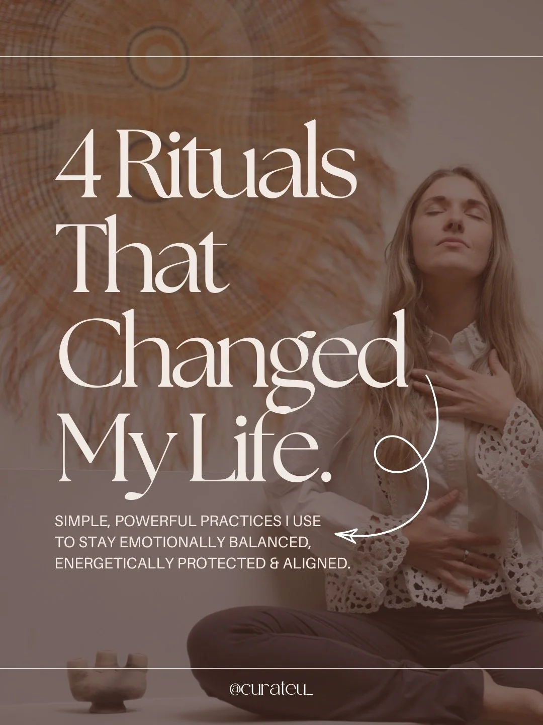 These four rituals have supported me through emotional overwhelm, burnout, growth seasons, and becoming.

They aren&rsquo;t complicated.
They aren&rsquo;t time-consuming.
But they are consistent.

Ritual creates safety.
Safety creates clarity.
Clarit