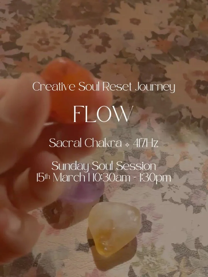 Does your soul need a place to exhale?

This is what the Creative Soul Reset Journey is&hellip;

A sacred space for reflection, activation and energetic alignment.

✧ Sunday Soul Sessions ✧

A monthly space to slow down, ground in, and return to your