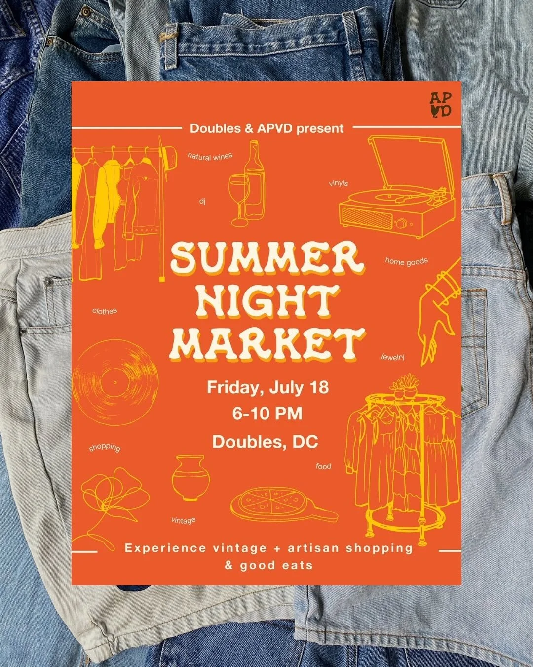 WE&rsquo;RE BACKK with my last pop-up of the Summer before my month-long art residency and who better to do it with than @arteparavivirdesign and @doublesdc ?! This time, they&rsquo;re bringing the immaculate vibes on a Friday evening with pizza, win