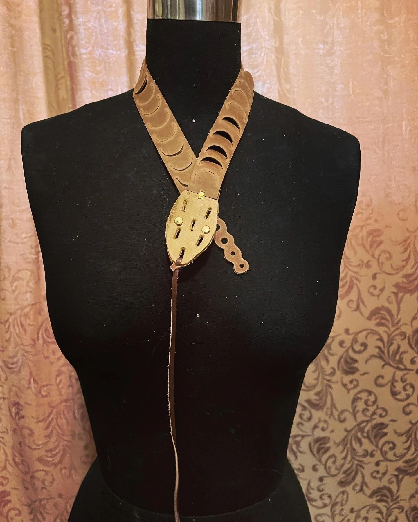 leather snake necklace "Snaklace"; prototype April '23