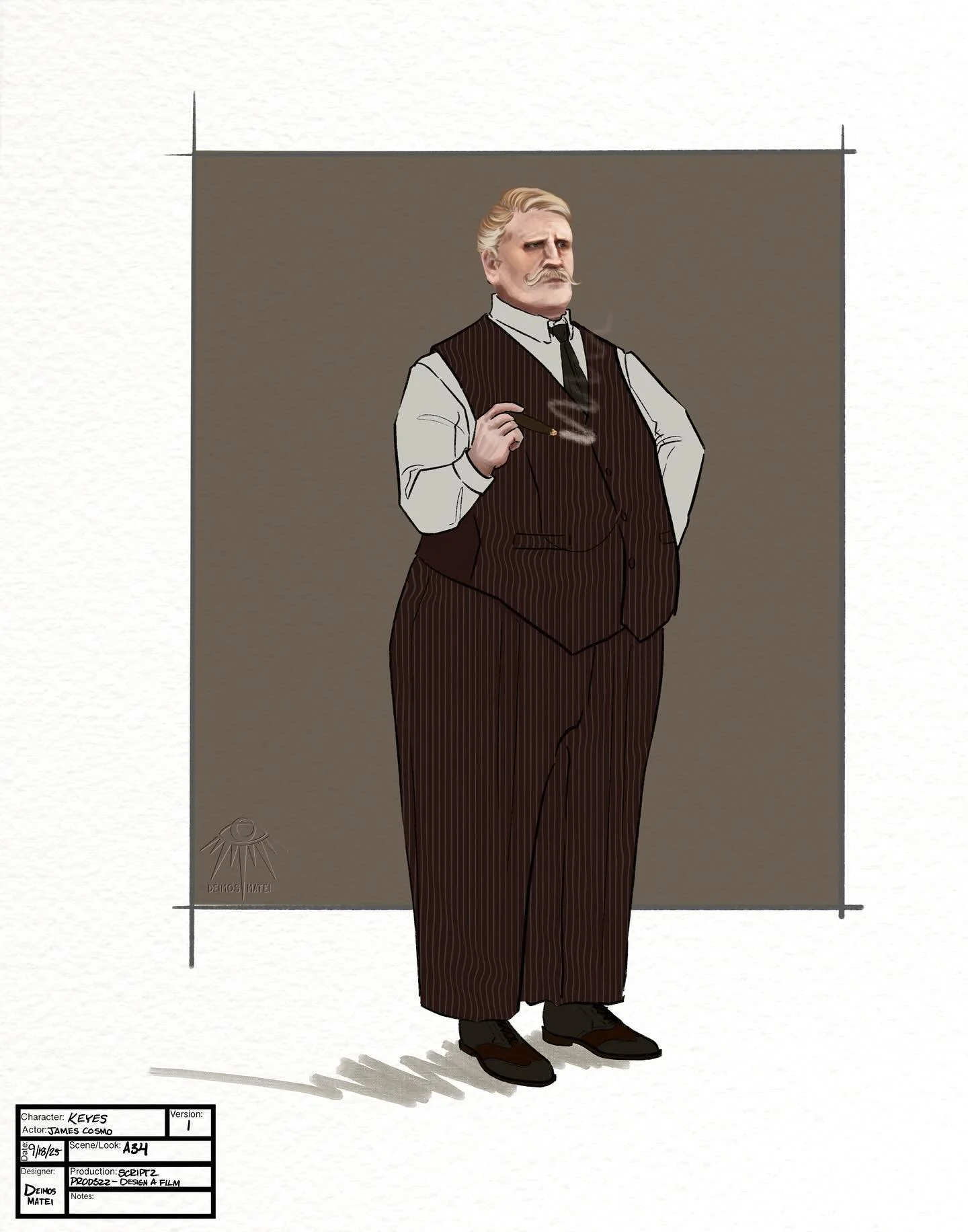 Barton Keyes (Double Indemnity)

Especially pleased with these renders from my theoretical design of &ldquo;Double Indemnity&rdquo;. His burgundy suit (which tragically doesn&rsquo;t display well on phones) was a breakaway from the tight color palett