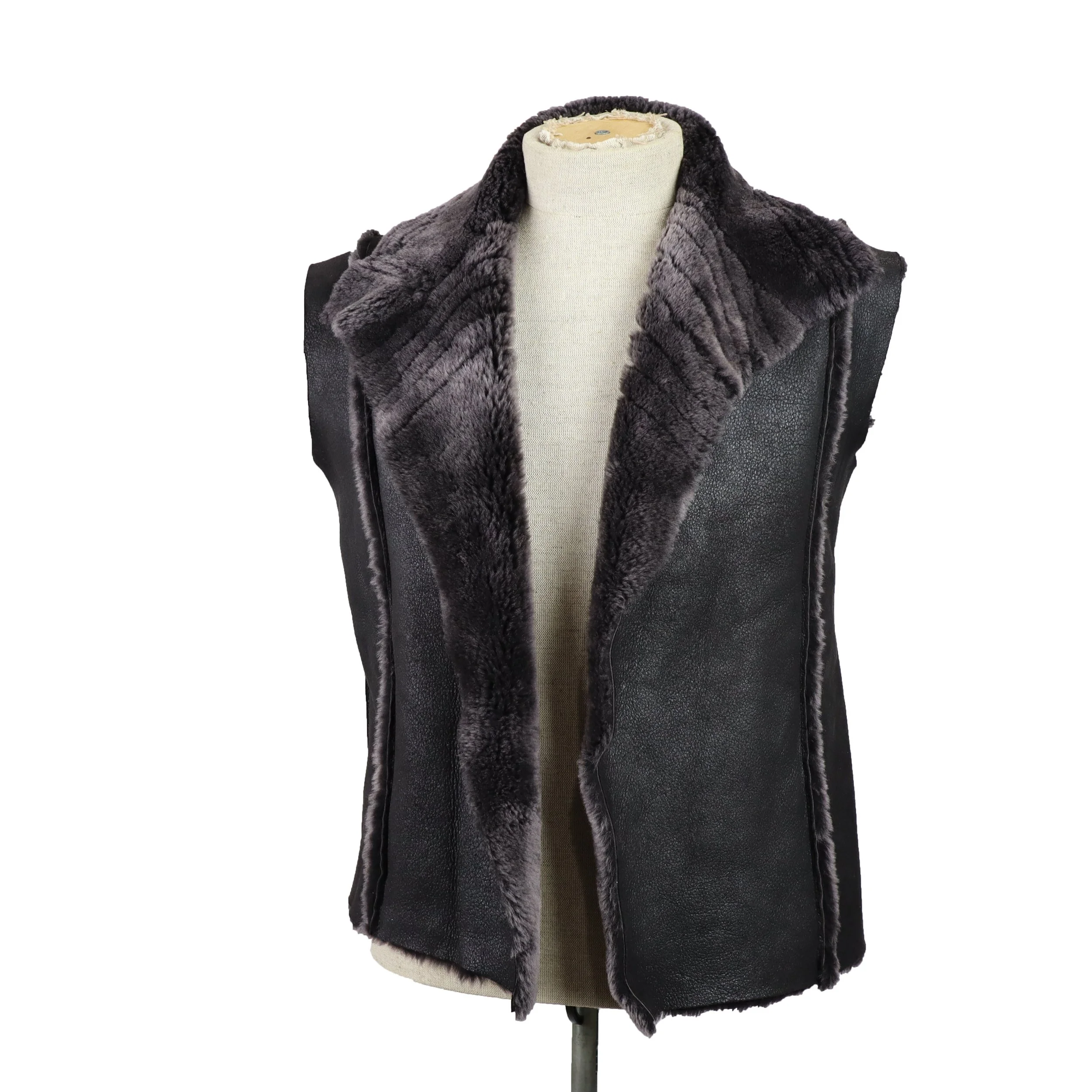 Dragon Vest - front 2 (sheepskin shearling)