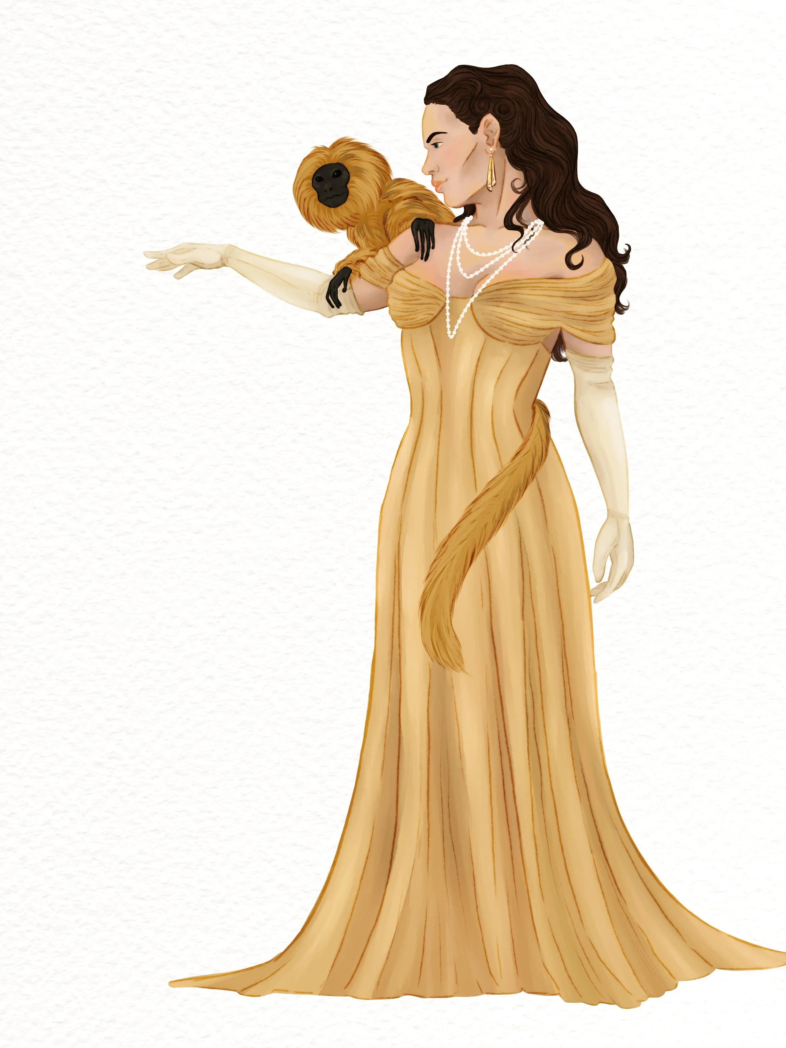 Marisa Coulter (His Dark Materials) costume/character render    April '24