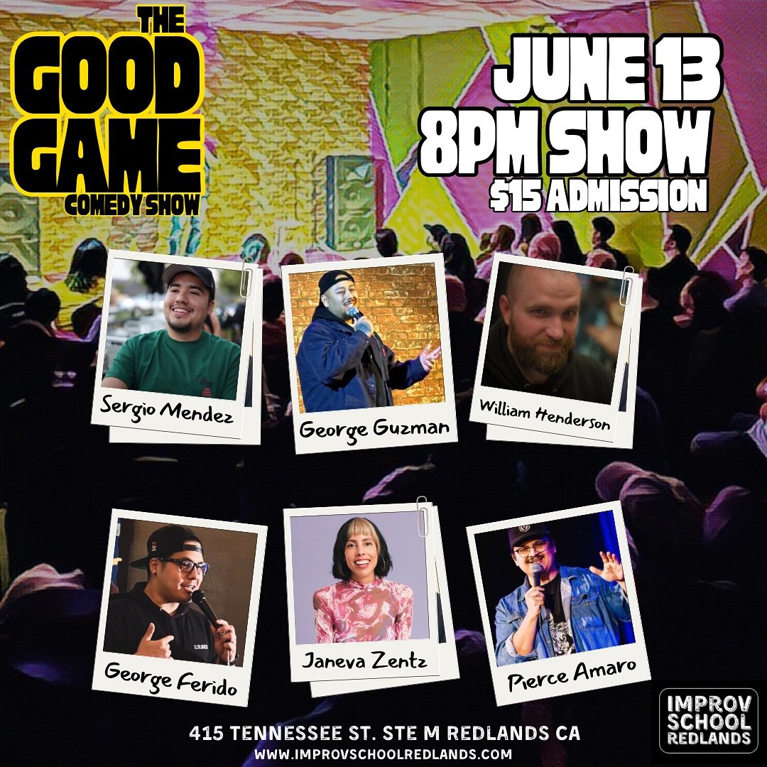 Tonight! #redlands Come out to hang at the legendary @improvschoolredlands for the good game comedy show! Tickets available on the ISR website and at the door. 8pm show. Let&rsquo;s party!