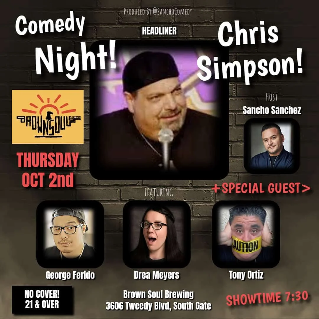 Another one for those of you who keep missing me. I&rsquo;m at @brown.soul.brewing next month telling funnies with some other funny folk! Lots of time to request the day off and make plans to see some comedy.