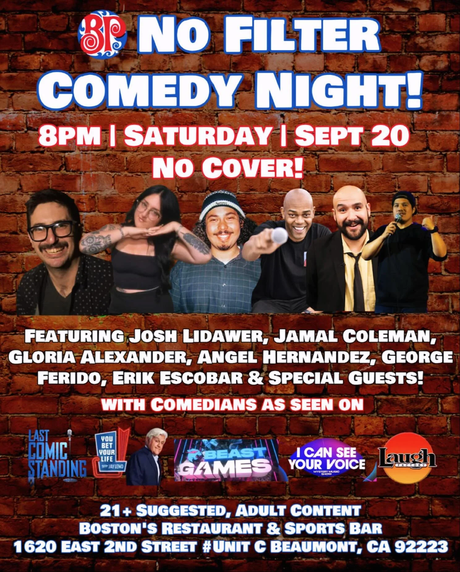 This weekend I&rsquo;m in #beaumont with a crew of joke-slingers. Come hang out with me and let me clap those (face) cheeks this Saturday.