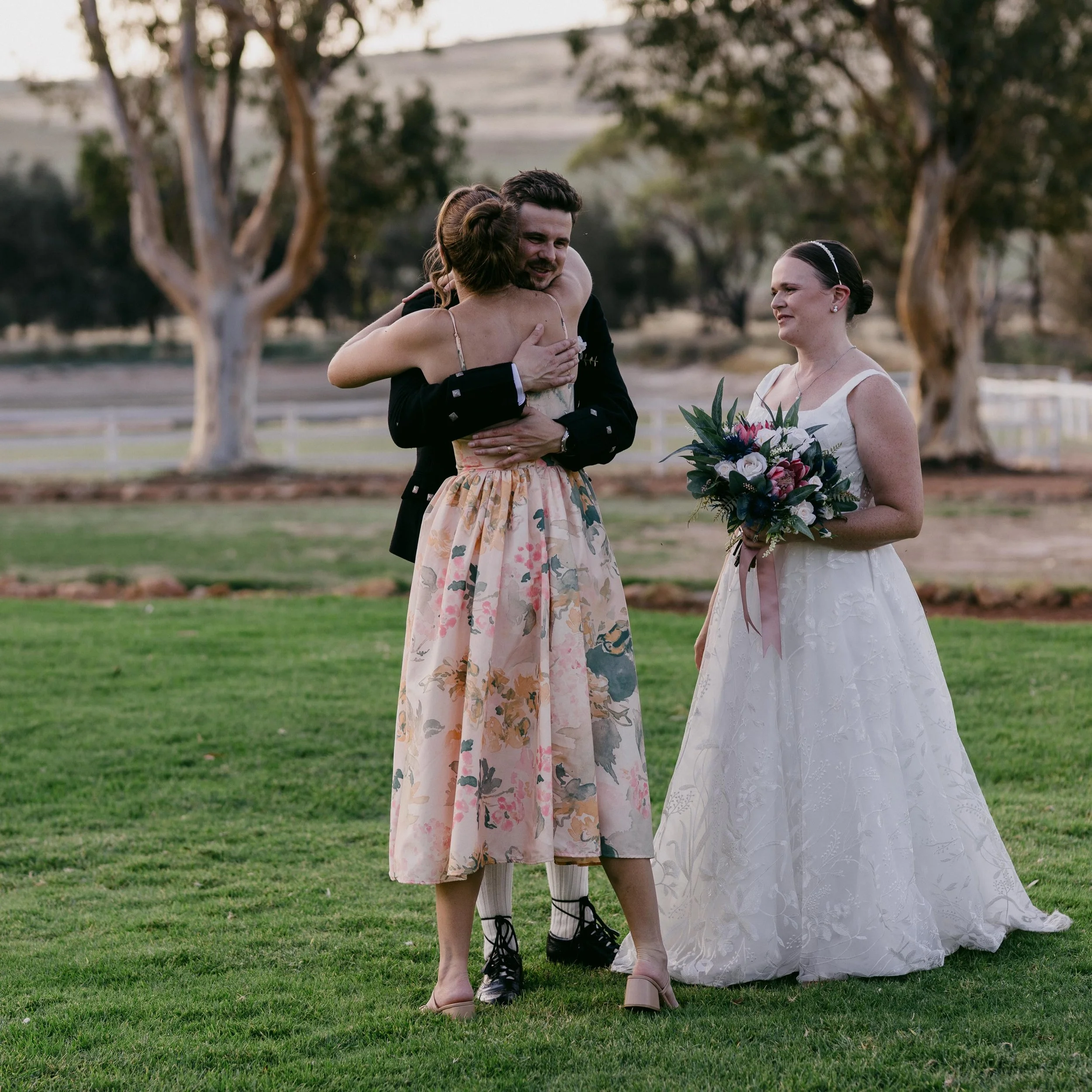 Little helping hands and big hugs 🤍 

🫶🏼 Gina and Jamie 🫶🏼

📍 @bucklandestate 
📸 @momentsby.naz 

#perthweddingcelebrant