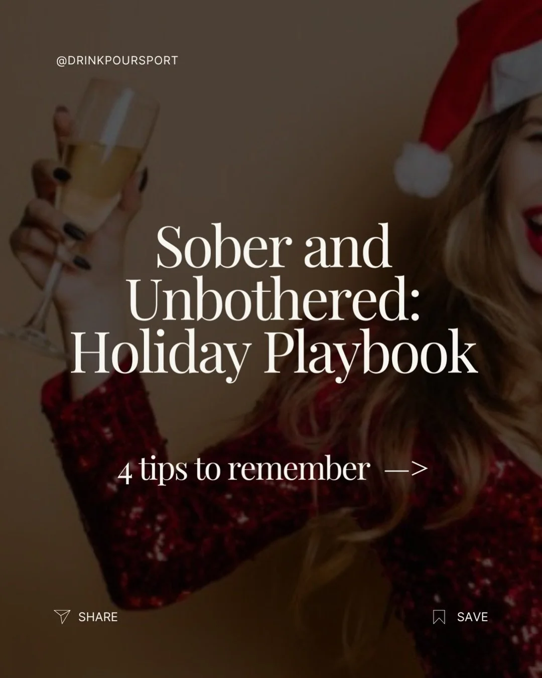 The holidays can be tough to stay sober or limit your alcohol consumption, but with the right mindset, you can stay present, polished, and in control. 

🍾🎄🫶 

Don&rsquo;t wait till January to limit alcohol consumption. Why not start now?
 
Holding