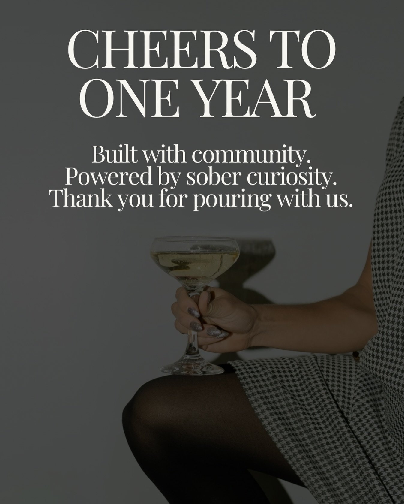 One year ago, Pour Sport launched with a simple idea: create space to celebrate with premium non-alcoholic wines that make you feel included.

What it&rsquo;s become is a community - curious, supportive, and open to doing things differently.

Thank y