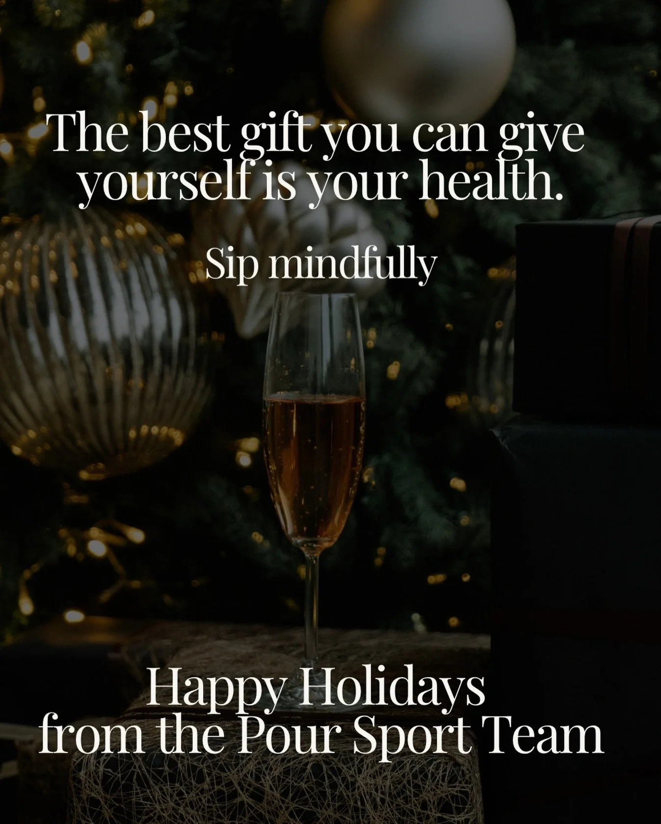 ✨Happy Holidays✨

This season, give yourself the gift that lasts - clarity, balance, and better mornings. Sip mindfully. 

Happy Holidays from Pour Sport 

🥂❤️🥂❤️