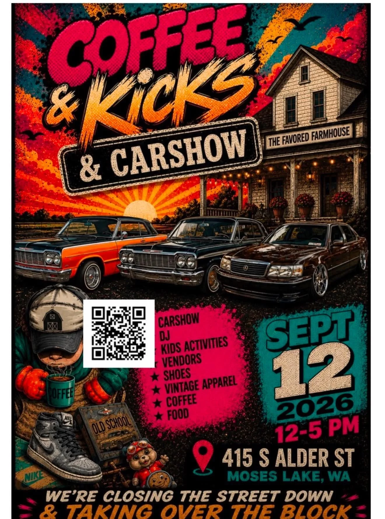 Coffee, Kicks & Car Show by The Favored Farmhouse