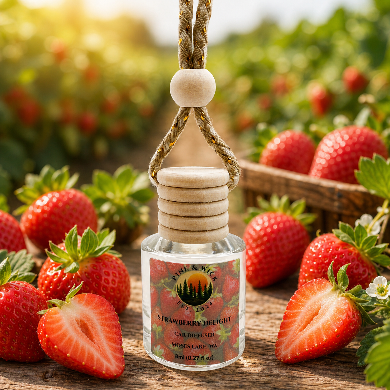 Strawberry Delight Hanging Car Diffuser