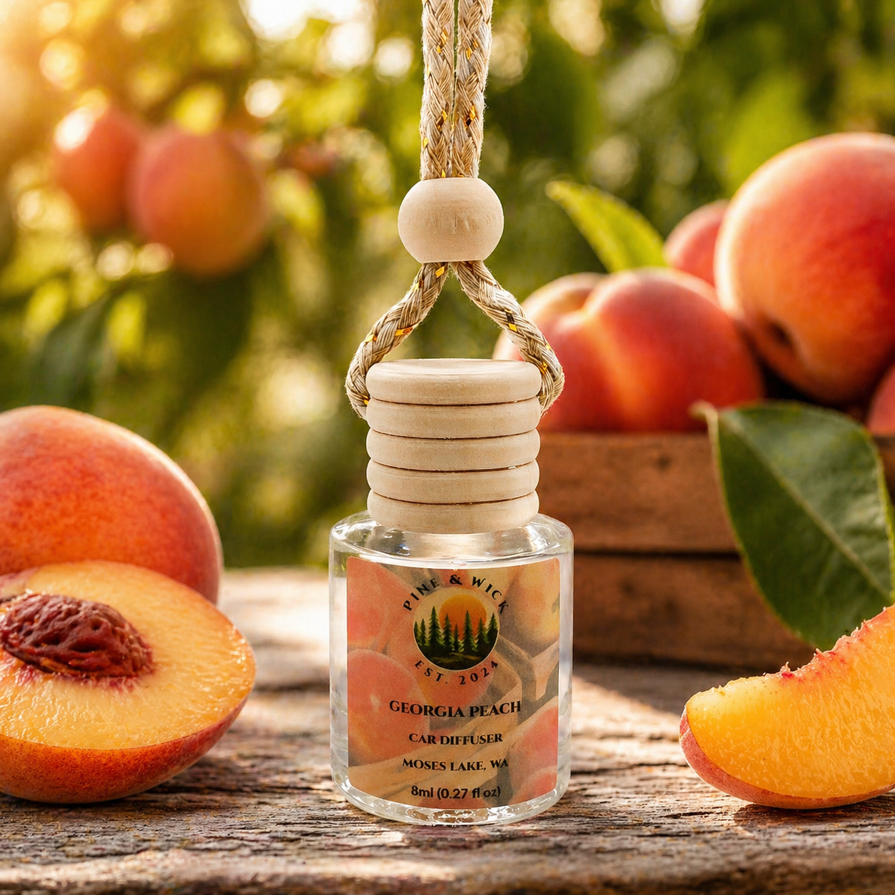 Georgia Peach Hanging Car Diffuser