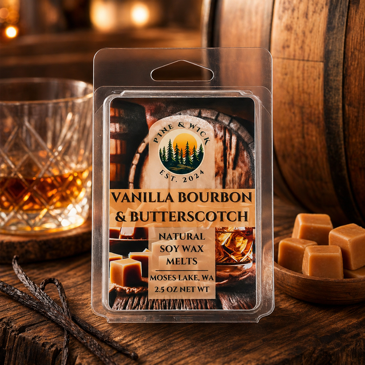 Vanilla Bourbon & Butterscotch Wax Melts