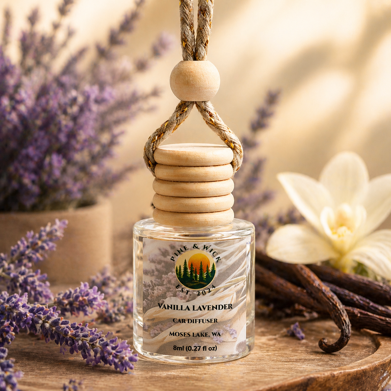 Vanilla Lavender Hanging Car Diffuser