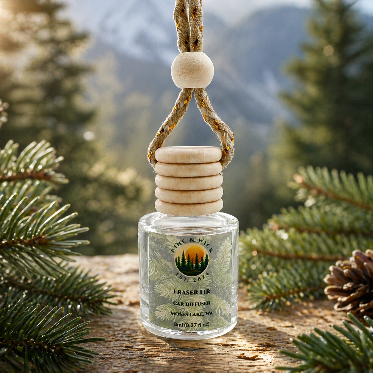 Fraser Fir Hanging Car Diffuser