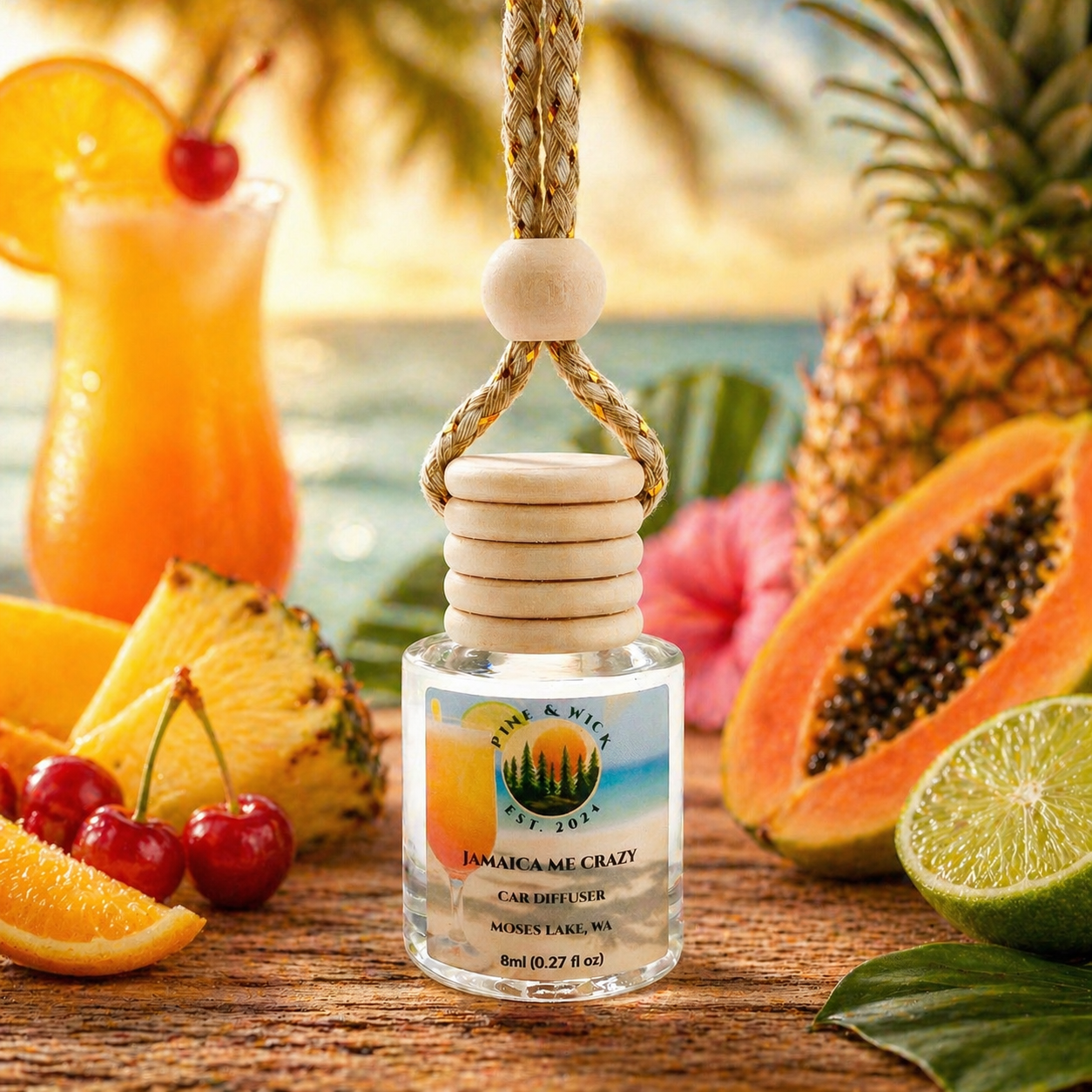 Jamaica Me Crazy Hanging Car Diffuser