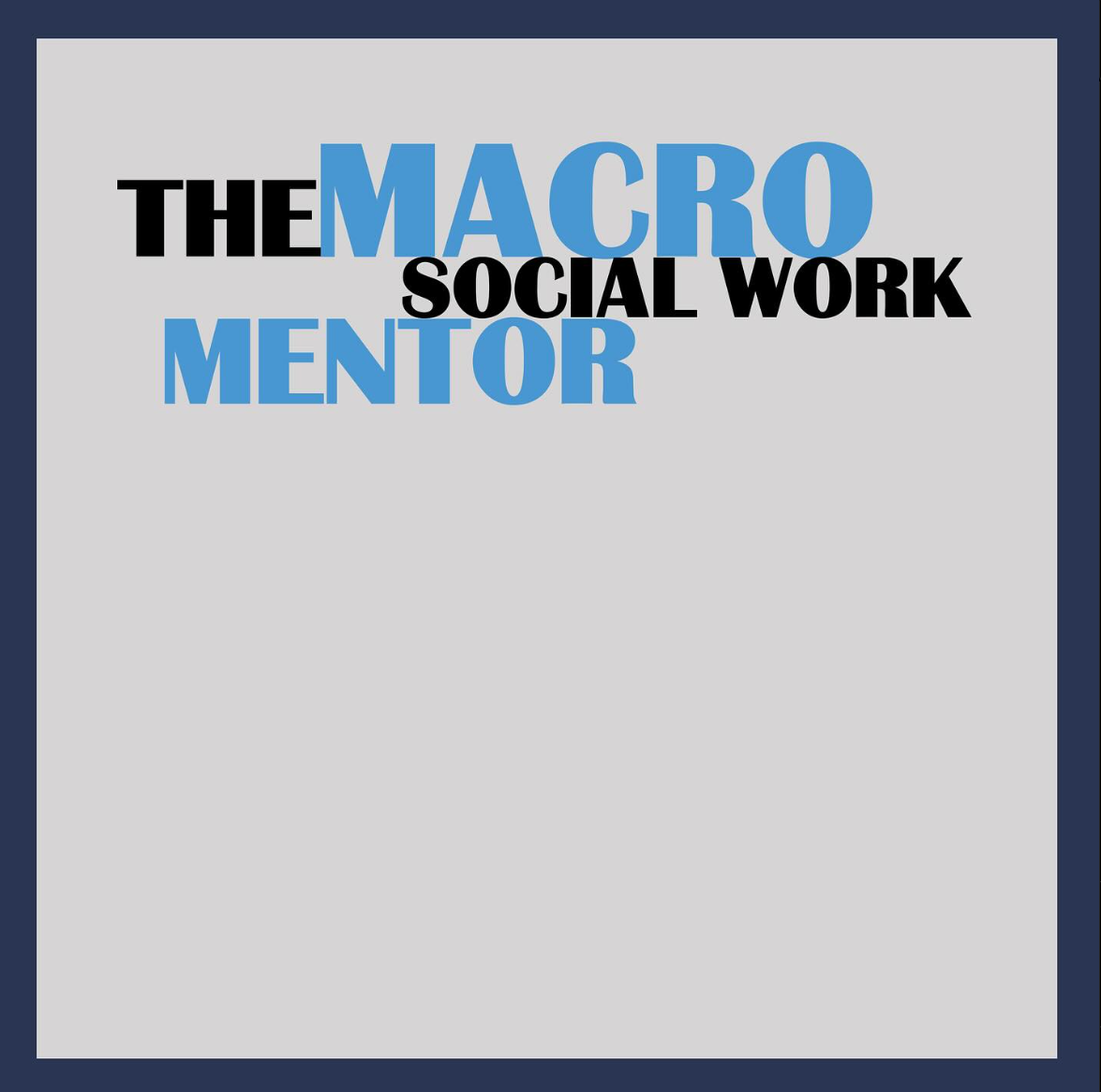 The Macro Social Worker Mentor Podcast logo