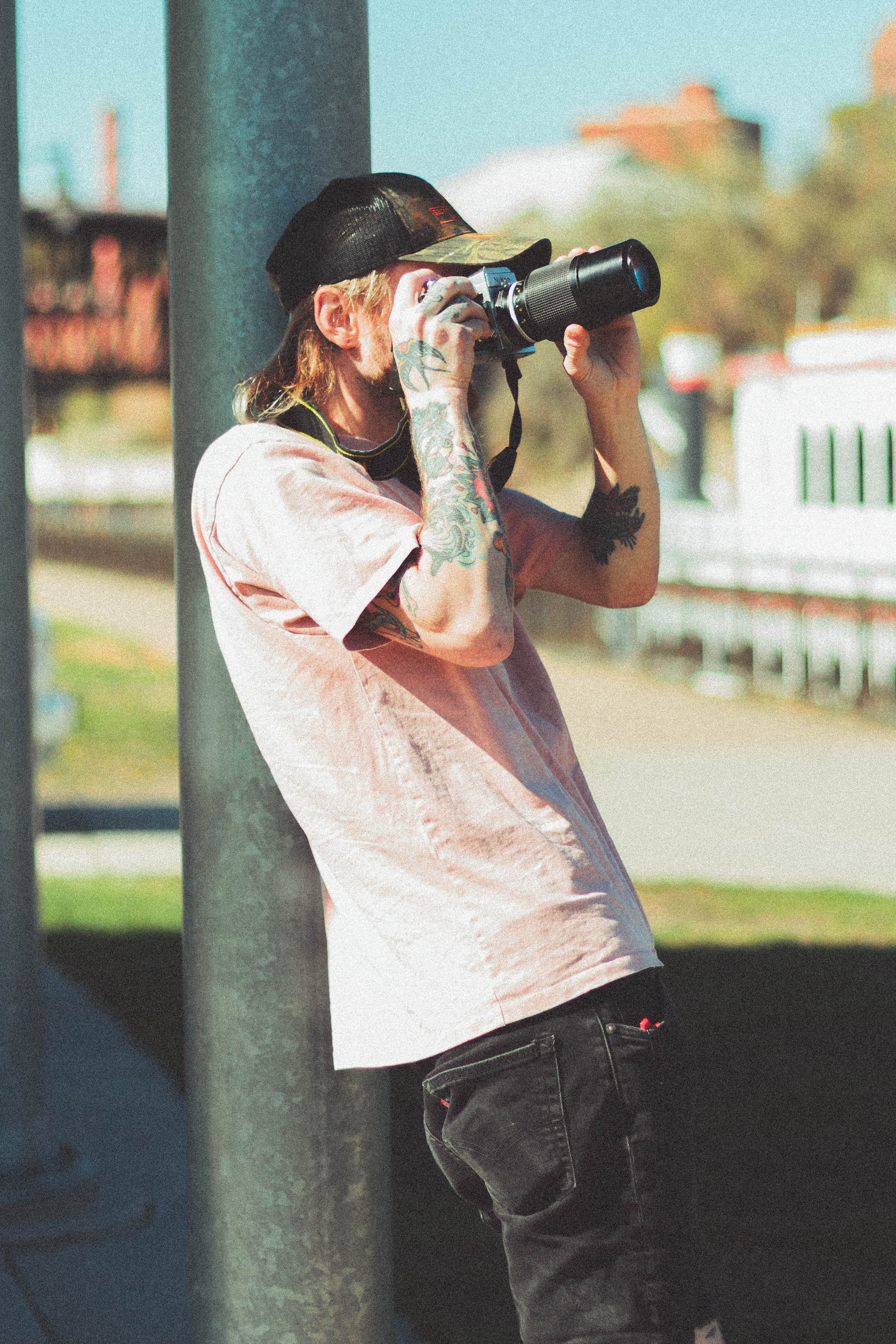 Keegan Anderson-Holding Film Camera-Minneapolis Minnesota