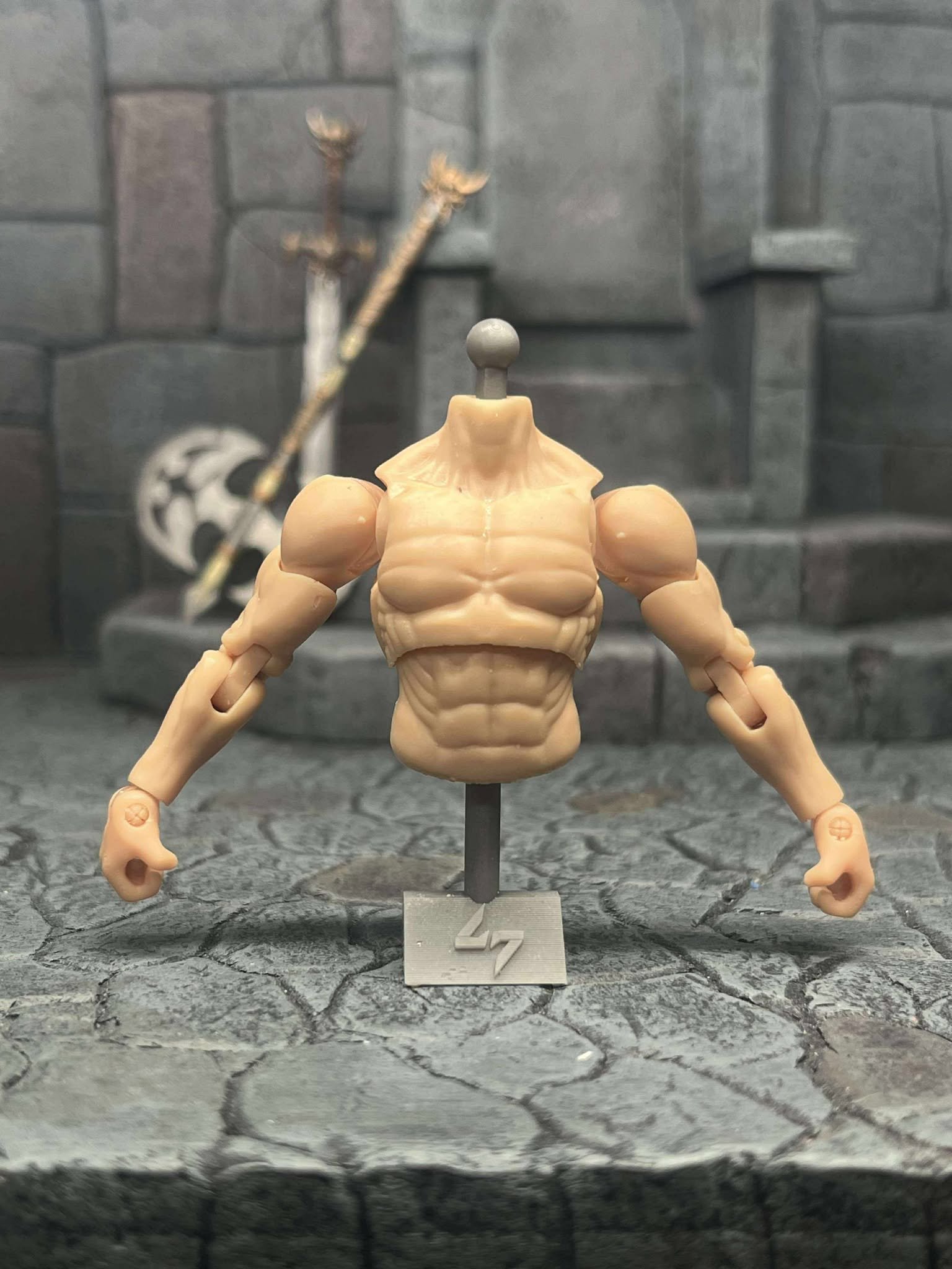 L7-Light Flesh-Rep Slim Torso/Arms