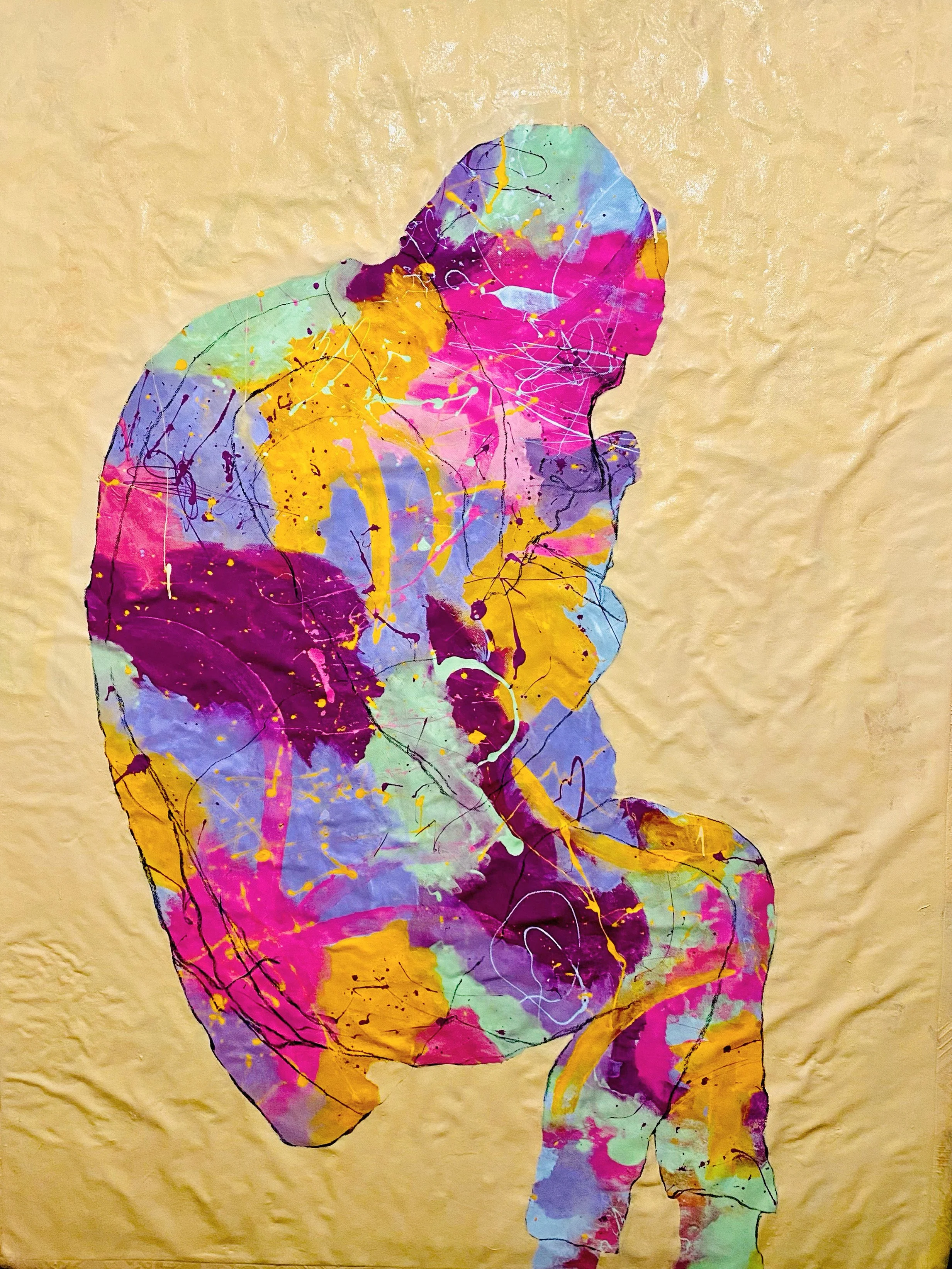 I guess I'll love you till the day I die

Acrylic and Charcoal on Queen mattress bed base

223cm x 151cm

2025