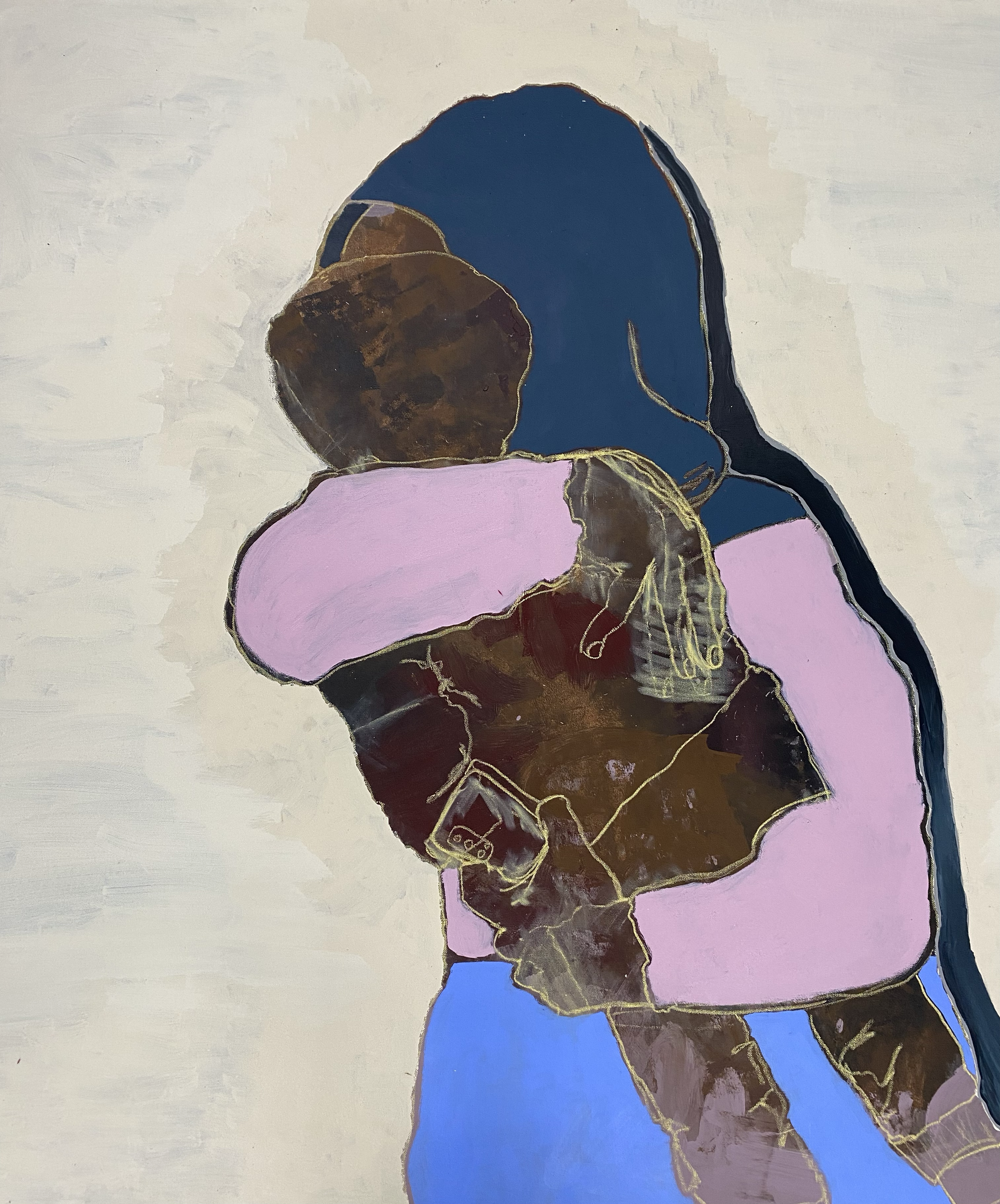 But there's nothing safe about dying in your home - 2 

Acrylic and oil pastel on canvas

200cm x 170cm

2024