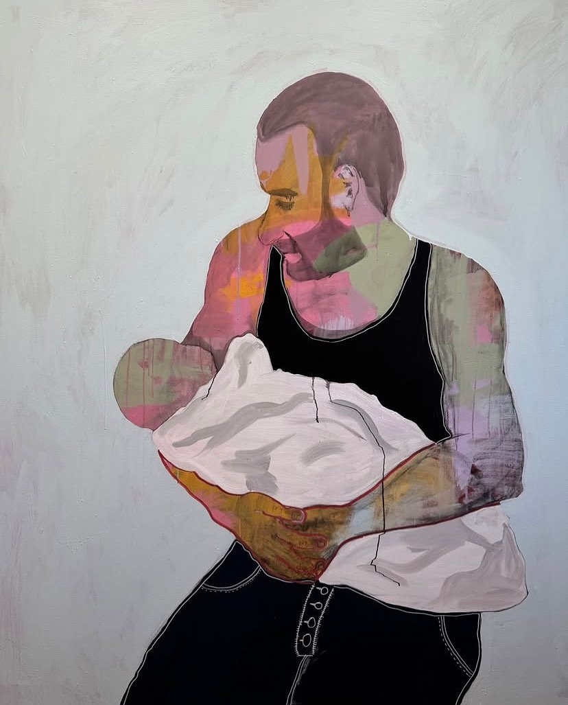 Since the day you were born my love for you hasn't got any less

Acrylic and Charcoal on canvas

196cm x 161cm

2025