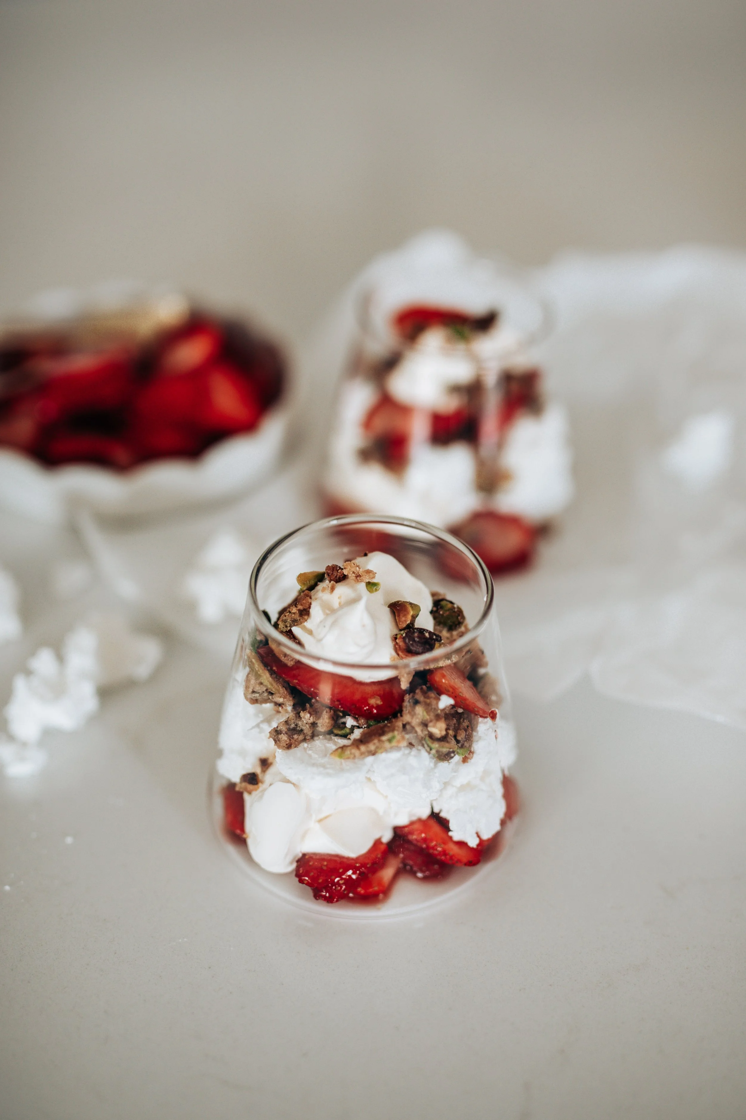 Strawberry &amp; pistachio eton mess