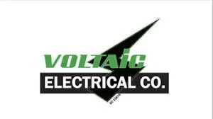Logo of Voltaic Electrical Co. featuring a stylized lightning bolt and bold text.
