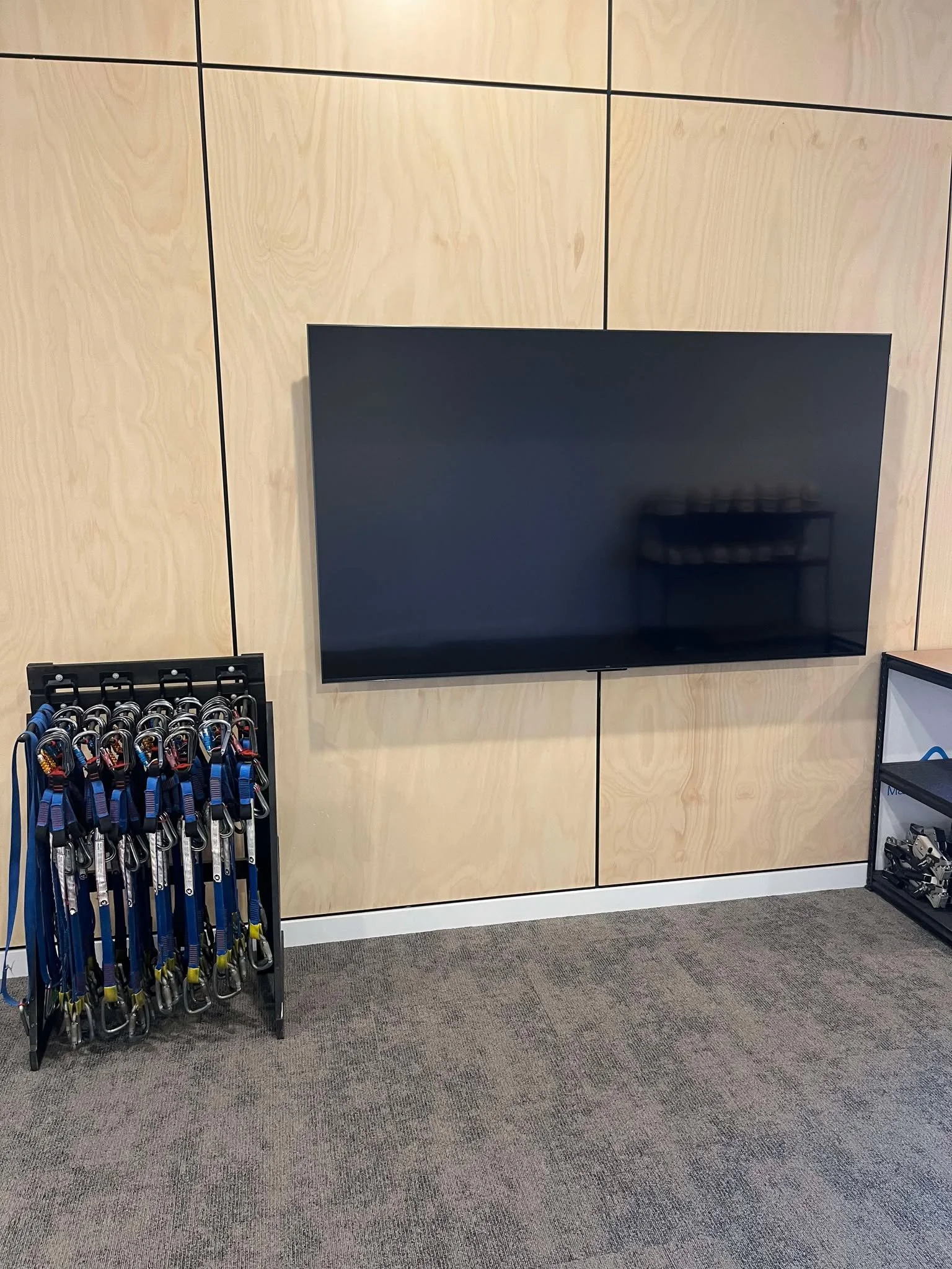 75-inch TV installed for a company