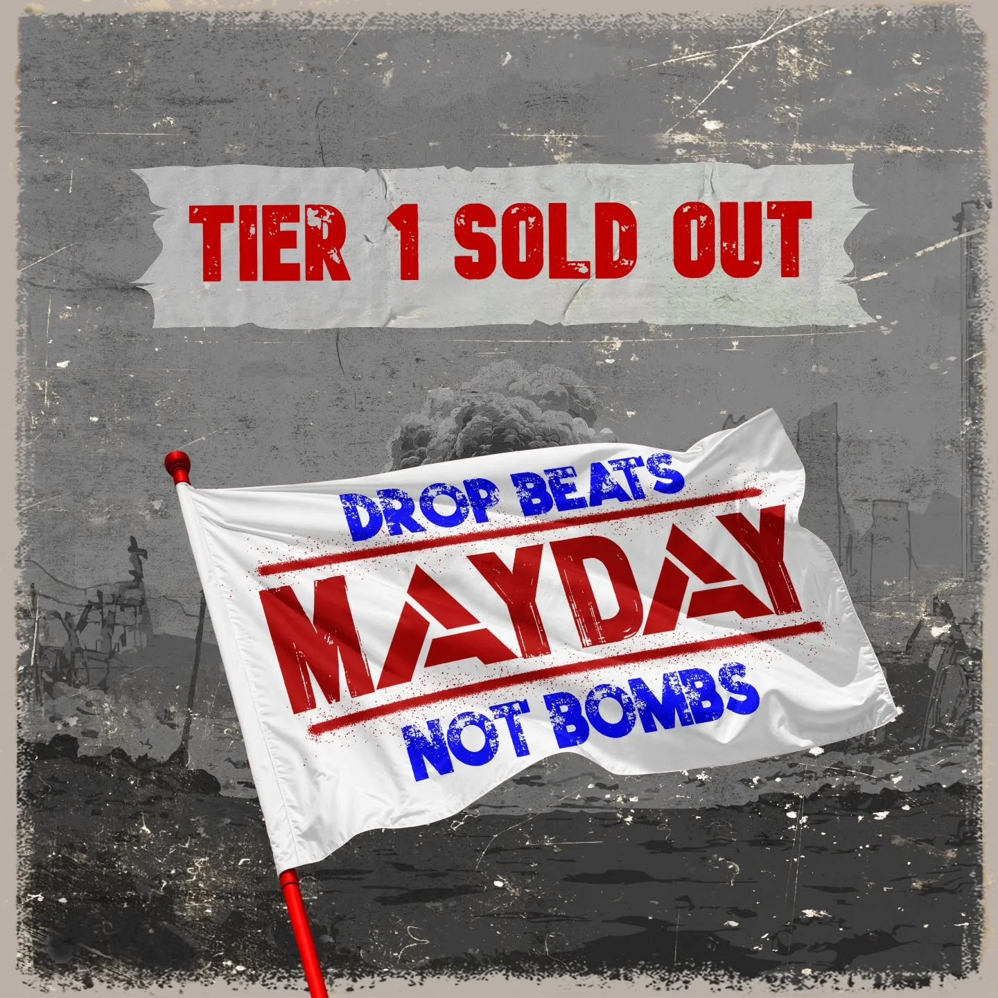 WARNING: MAYDAY Tier 1 GA Tickets Are Officially SOLD OUT!
Huge thanks to everyone who grabbed theirs early, we can't wait to rave with you on May 3rd! Get ready for a night full of high energy, massive beats, and unforgettable vibes!

#maydayrave #s